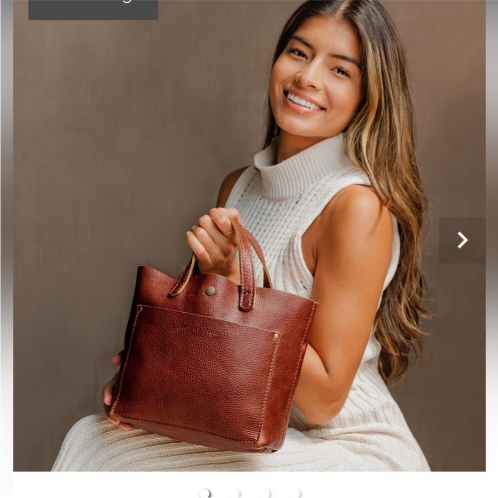 Portland Leather Rich Brown Tote